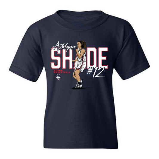 UConn - NCAA Women's Basketball : Ashlynn Shade -  Individual Caricature Youth T-shirt