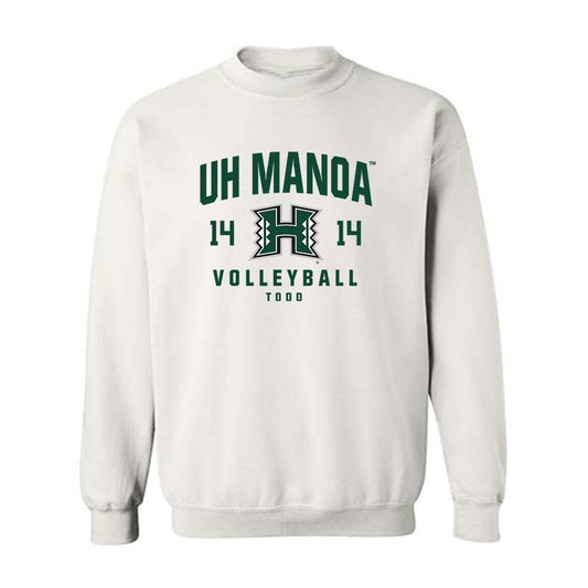 Hawaii - NCAA Men's Volleyball : Alaka'i Todd - Crewneck Sweatshirt Classic Fashion Shersey