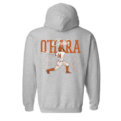 Texas - NCAA Baseball : Cade O'Hara - Hooded Sweatshirt Individual Caricature