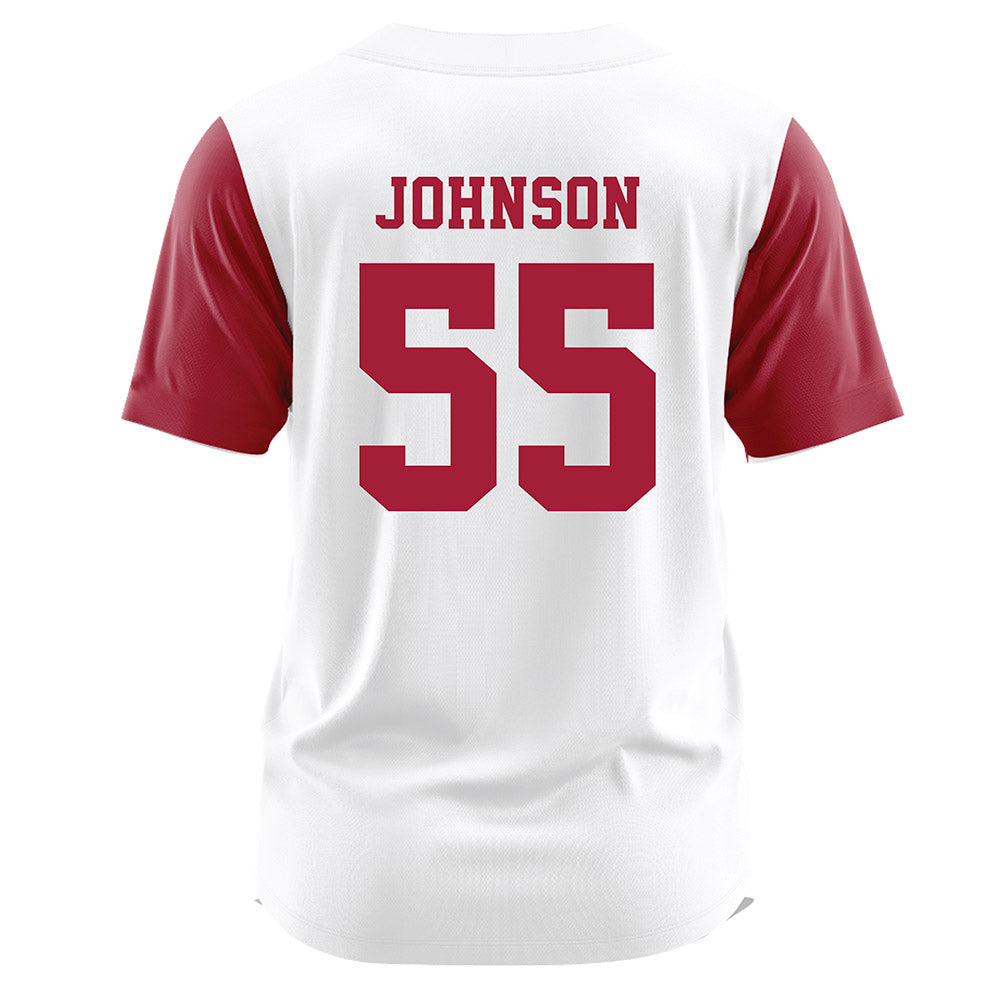 Alabama - NCAA Softball : Alea Johnson - Softball Jersey White