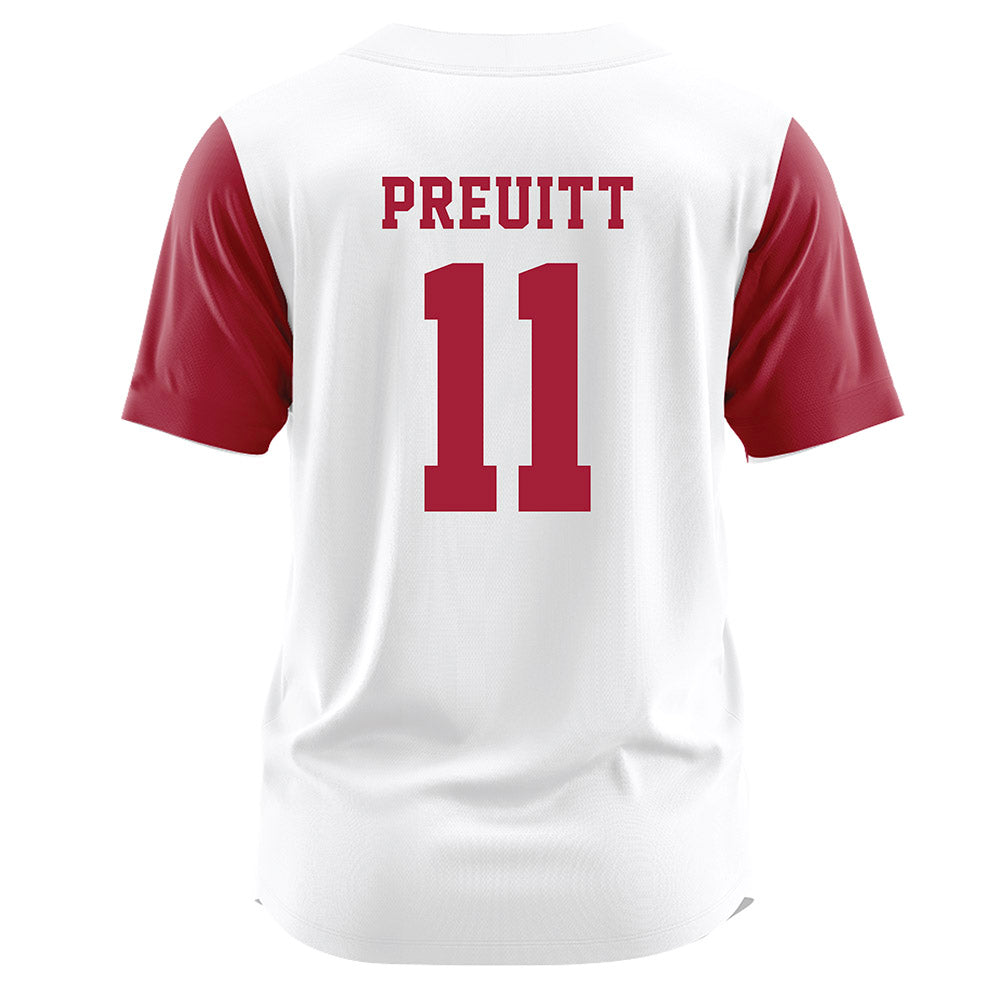 Alabama - NCAA Softball : Larissa Preuitt - Softball Jersey White