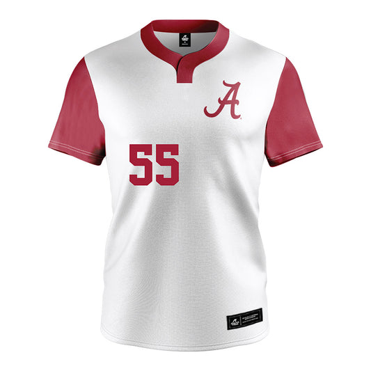 Alabama - NCAA Softball : Alea Johnson - Softball Jersey White