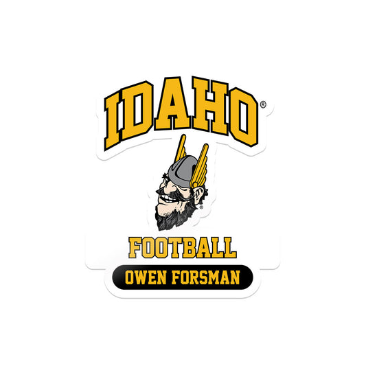Idaho - NCAA Football : Owen Forsman - Stickers Sticker Sticker