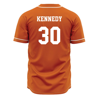 Texas - NCAA Baseball : Dee Kennedy - Baseball Jersey Orange