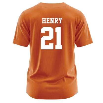 Texas - NCAA Softball : Kayden Henry - Softball Jersey Orange