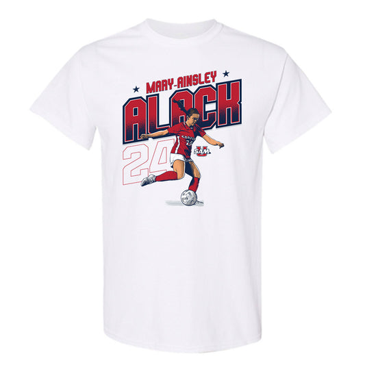 Samford - NCAA Women's Soccer : Mary-Ainsley Alack - T-Shirt Caricature