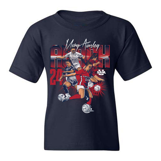 Samford - NCAA Women's Soccer : Mary-Ainsley Alack - Youth T-Shirt Caricature