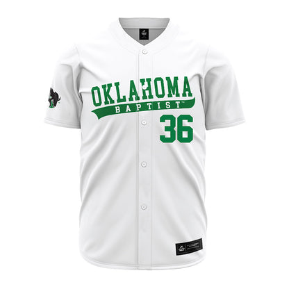 OKBU - NCAA Baseball : David Piers - White Replica Jersey