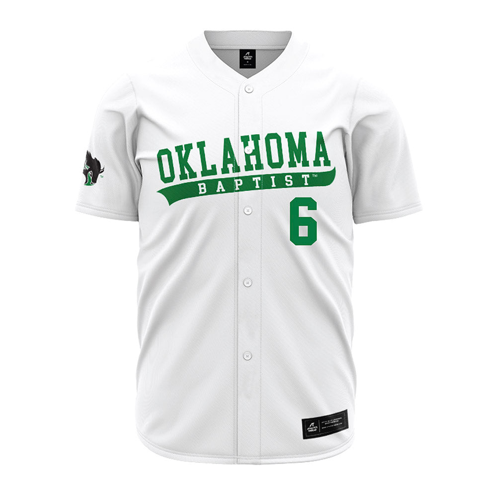 OKBU - NCAA Baseball : Jordan Brewer - White Replica Jersey