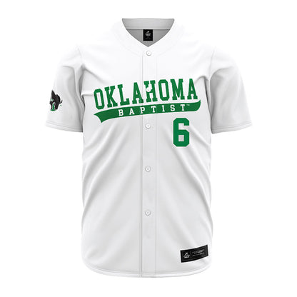 OKBU - NCAA Baseball : Jordan Brewer - White Replica Jersey