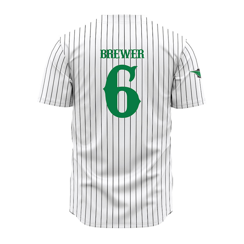 OKBU - NCAA Baseball : Jordan Brewer - Pinstripe Replica Jersey