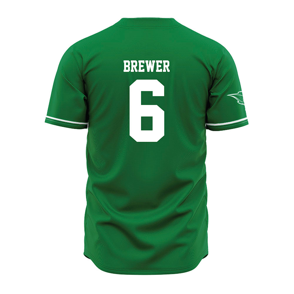 OKBU - NCAA Baseball : Jordan Brewer - Green Replica Jersey