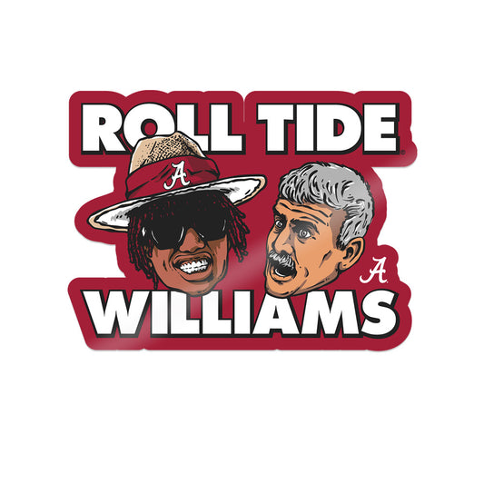 Alabama - NCAA Football :  Ryan Williams  x Roll Tide Willie -  Sticker