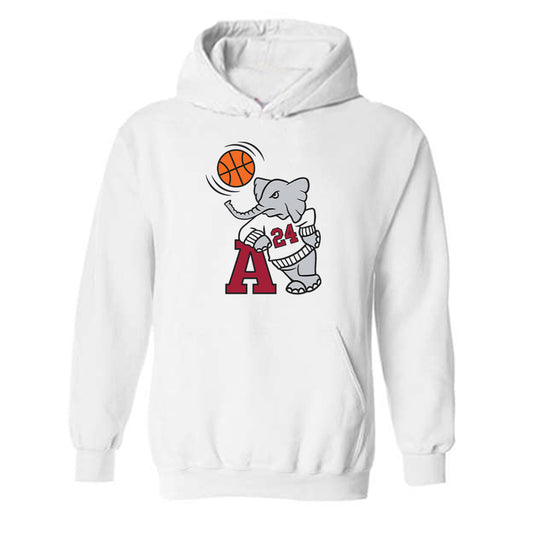 Alabama - NCAA Men's Basketball : Ward Harrell - Hooded Sweatshirt Sports Shersey