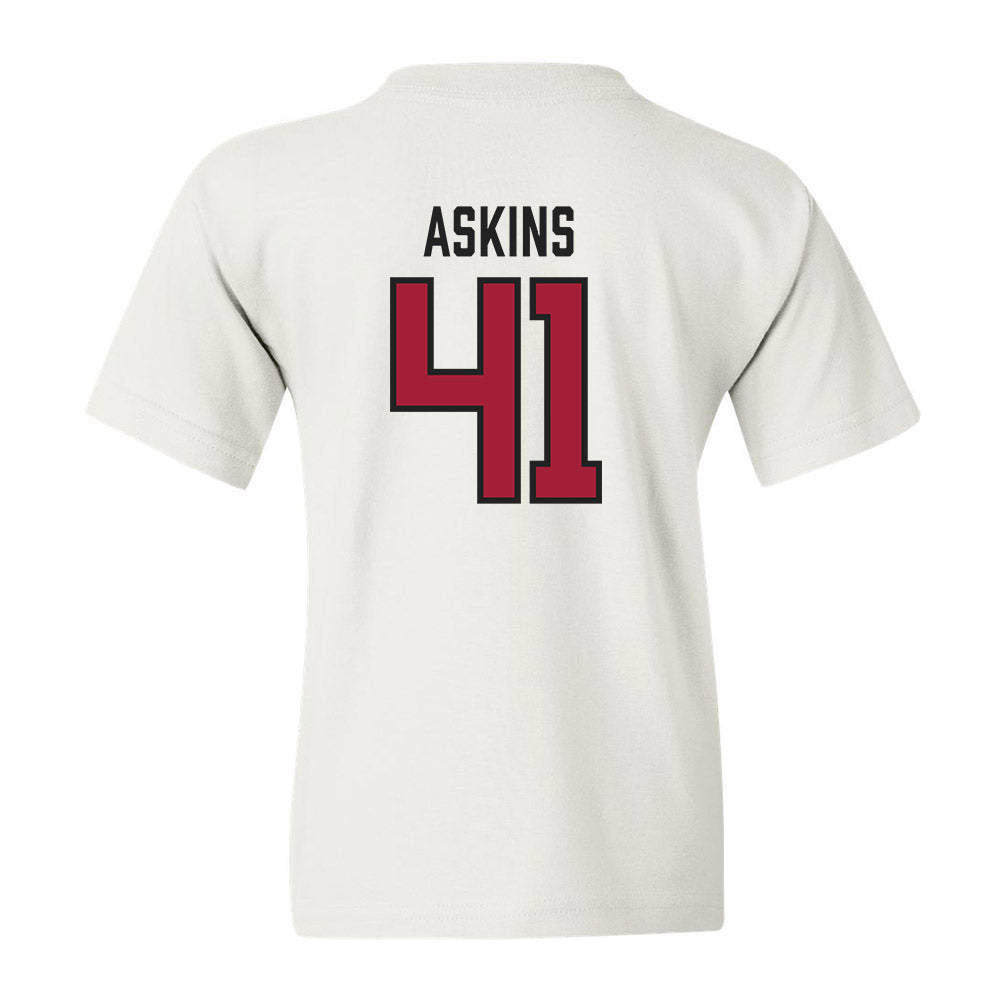 Alabama - Men's Basketball Alumni : Keith Askins - Youth T-Shirt Sports Shersey