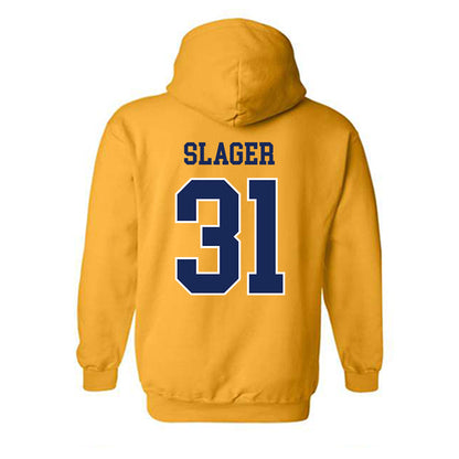 Marquette - NCAA Men's Lacrosse : Adam Slager - Hooded Sweatshirt Sports Shersey
