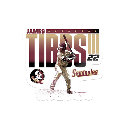 FSU - NCAA Baseball : James Tibbs III - Sticker