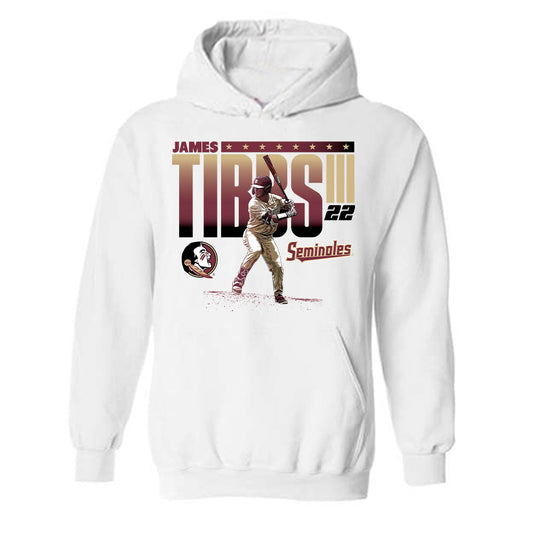 FSU - NCAA Baseball : James Tibbs III - Hooded Sweatshirt Individual Caricature