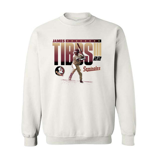 FSU - NCAA Baseball : James Tibbs III - Crewneck Sweatshirt Individual Caricature