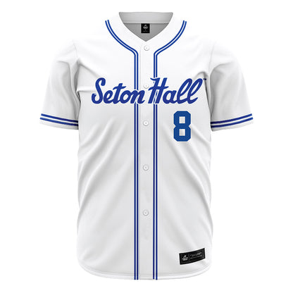 Seton Hall - NCAA Baseball : Patrick D'Amico - Baseball Jersey White