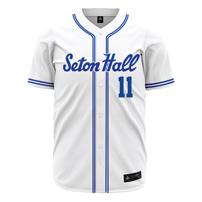 Seton Hall - NCAA Baseball : Anthony Ehly - Baseball Jersey White
