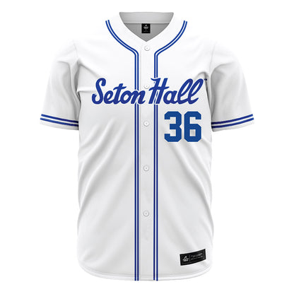 Seton Hall - NCAA Baseball : Nick Ferri - Baseball Jersey White