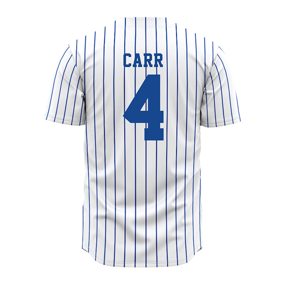 Seton Hall - NCAA Softball : Kelsey Carr - Softball Jersey White Pinstripe