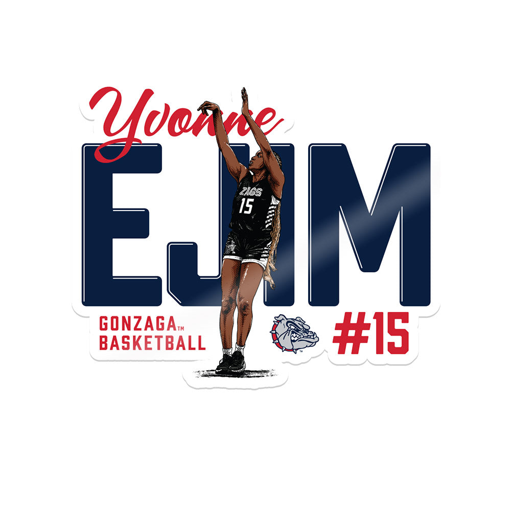 Gonzaga - NCAA Women's Basketball : Yvonne Ejim - Sticker Individual Caricature