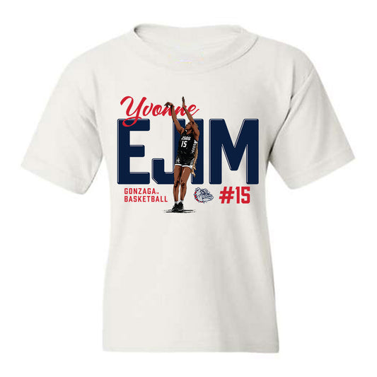 Gonzaga - NCAA Women's Basketball : Yvonne Ejim - Youth T-Shirt Individual Caricature