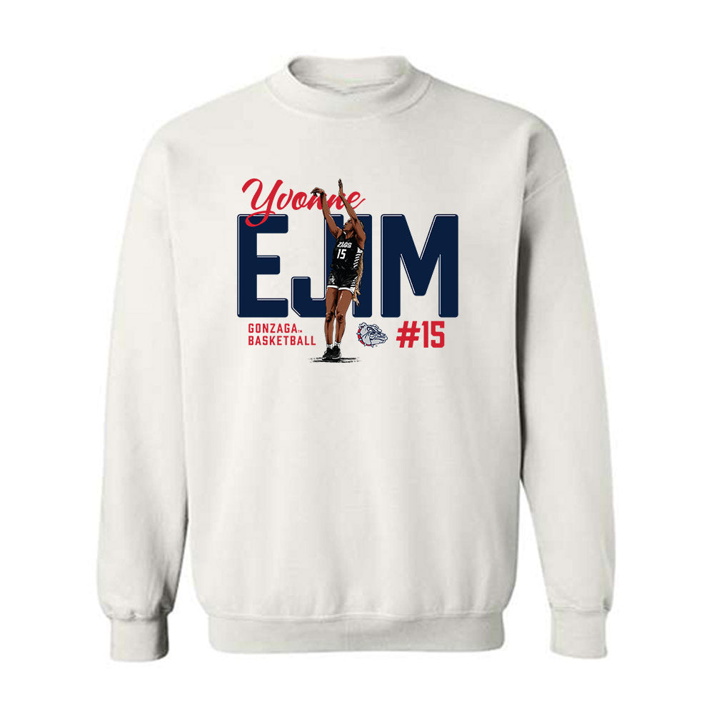 Gonzaga - NCAA Women's Basketball : Yvonne Ejim - Crewneck Sweatshirt Individual Caricature