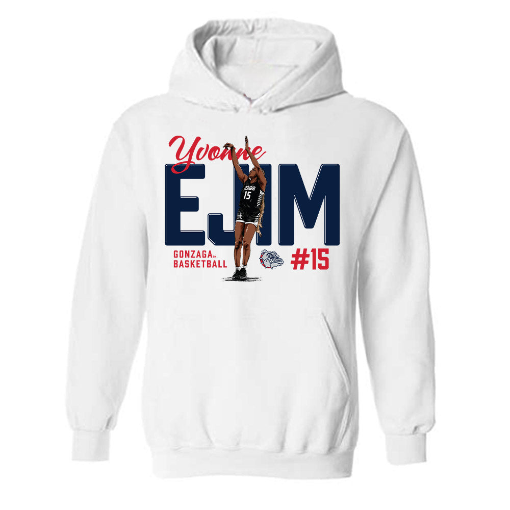 Gonzaga - NCAA Women's Basketball : Yvonne Ejim - Hooded Sweatshirt Individual Caricature