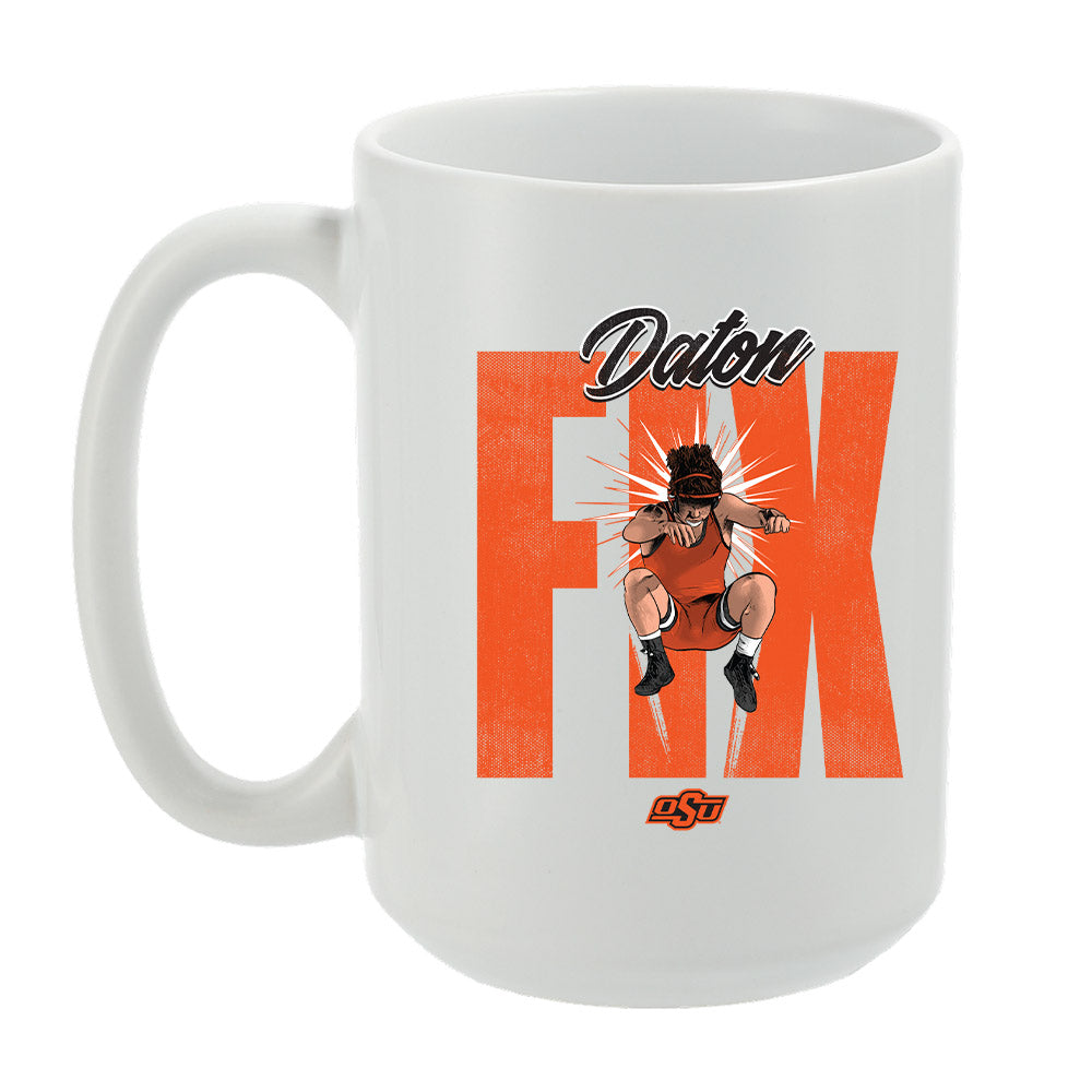 Oklahoma State - NCAA Wrestling : Daton Fix - Mug Individual Caricature