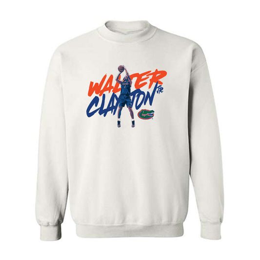 Florida - NCAA Men's Basketball : Walter Clayton Jr - Crewneck Sweatshirt Individual Caricature