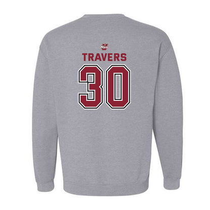 UMass - NCAA Men's Lacrosse : Robbie Travers - Crewneck Sweatshirt Classic Shersey