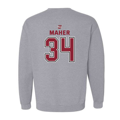 UMass - NCAA Men's Lacrosse : Liam Maher - Crewneck Sweatshirt Classic Shersey