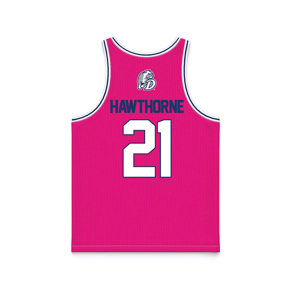 Drake - NCAA Women's Basketball : Ava Hawthorne - Basketball Jersey Pink