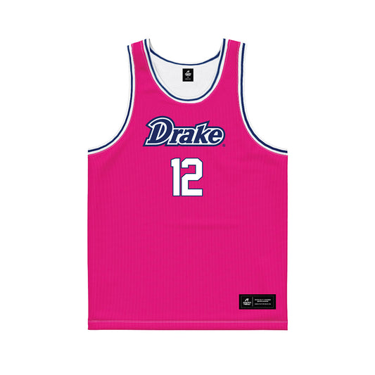 Drake - NCAA Women's Basketball : Ashley Iiams - Basketball Jersey Pink