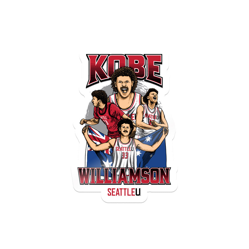 Seattle - NCAA Men's Basketball : Kobe Williamson - Sticker Individual Caricature