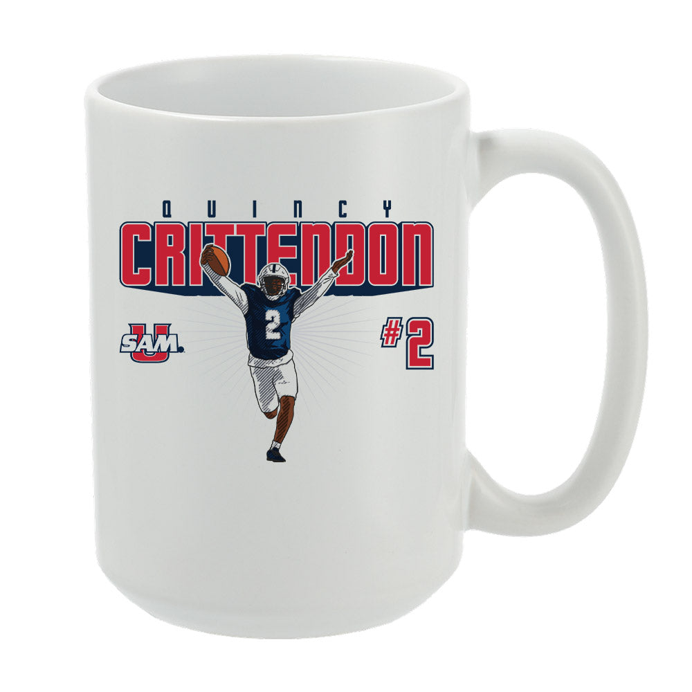 Samford - NCAA Football : Quincy Crittendon - Mug Individual Caricature