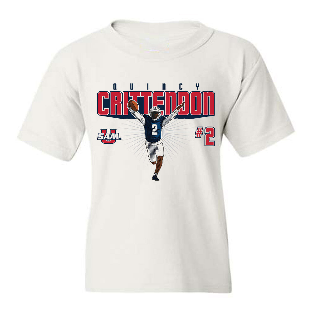 Samford - NCAA Football : Quincy Crittendon - Youth T-Shirt Individual Caricature