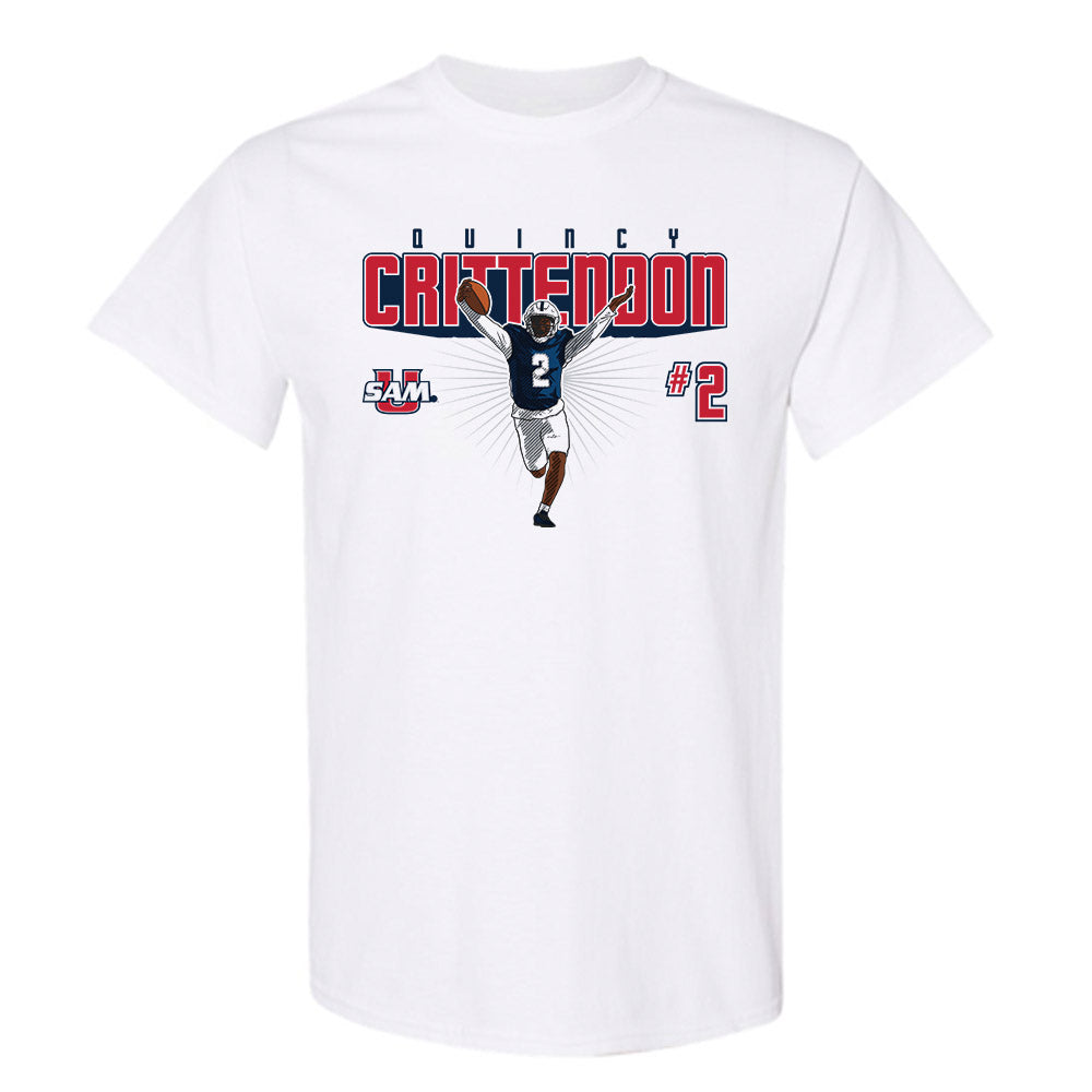 Samford - NCAA Football : Quincy Crittendon - T-Shirt Individual Caricature