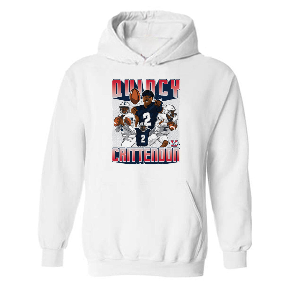 Samford - NCAA Football : Quincy Crittendon - Hooded Sweatshirt Individual Caricature