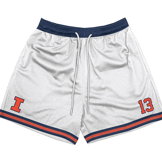 Illinois - NCAA Men's Basketball : Quincy Guerrier - Mesh Shorts Fashion Shorts