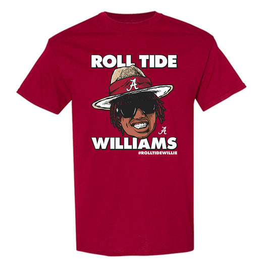 Alabama - NCAA Football :  Ryan Williams  x Roll Tide Willie -  tshirt Individual Caricature