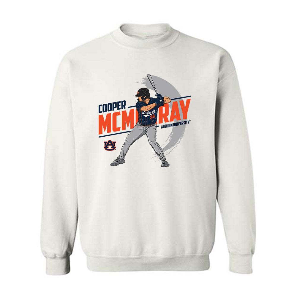 Auburn - NCAA Baseball : Cooper McMurray - Crewneck Sweatshirt Individual Caricature