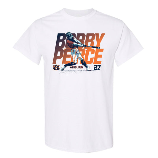 Auburn - NCAA Baseball : Bobby Peirce - T-Shirt Individual Caricature