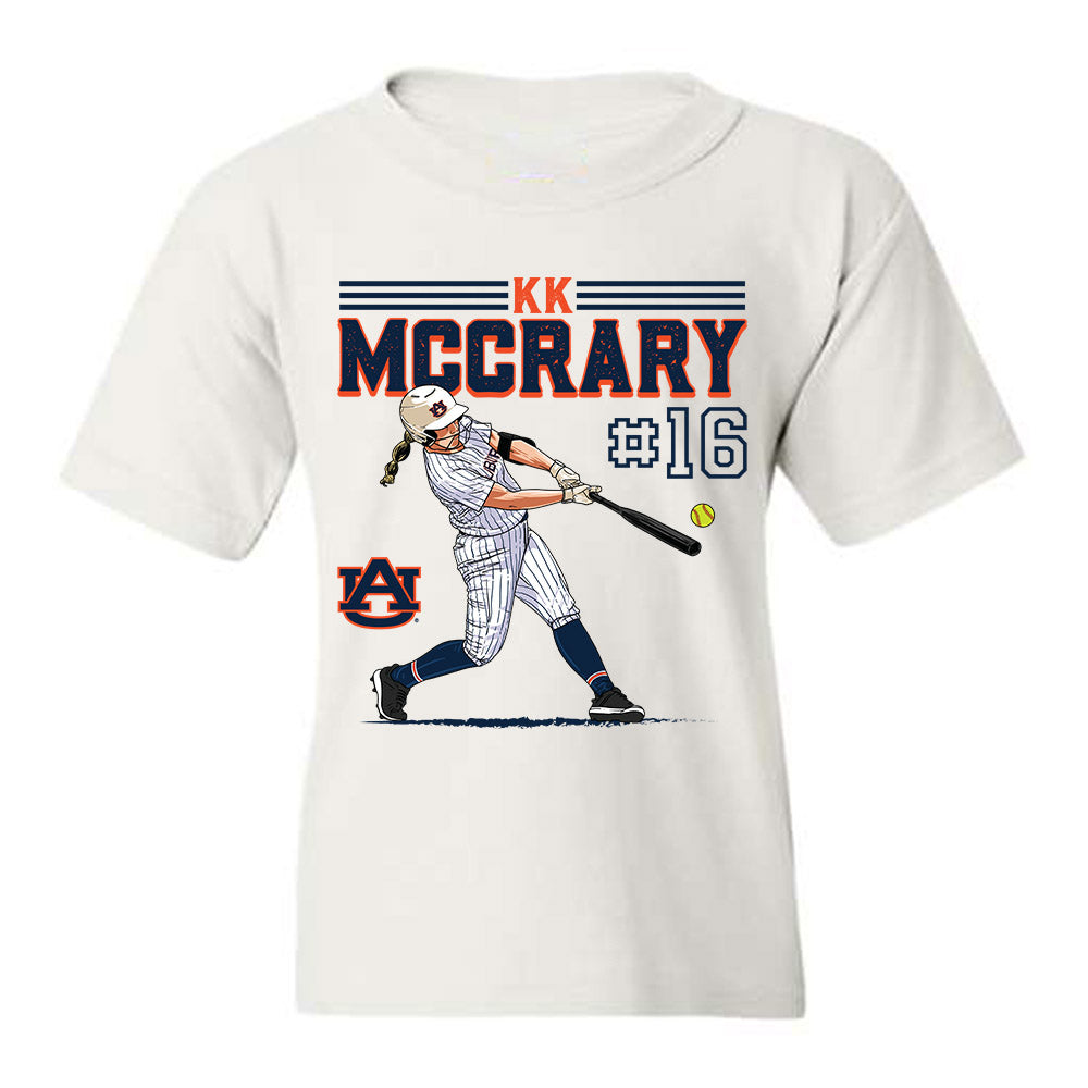 Auburn - NCAA Softball : KK McCrary - Youth T-Shirt Individual Caricature