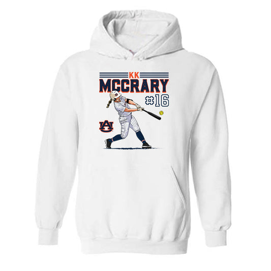 Auburn - NCAA Softball : KK McCrary - Hooded Sweatshirt Individual Caricature