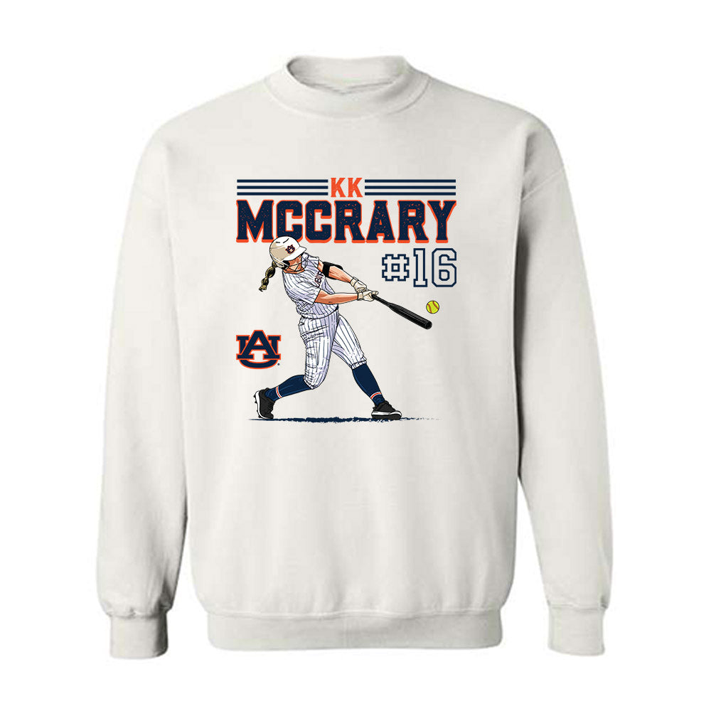 Auburn - NCAA Softball : KK McCrary - Crewneck Sweatshirt Individual Caricature