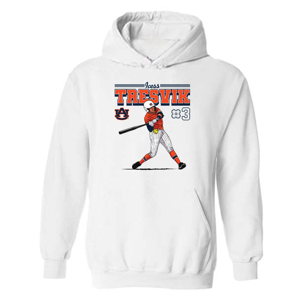 Auburn - NCAA Softball : Icess Tresvik - Hooded Sweatshirt Individual Caricature